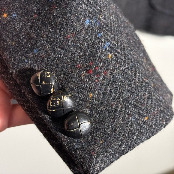 Haggar Black Sport Coat 100% pure wool size 42S - Picture 5 of 13